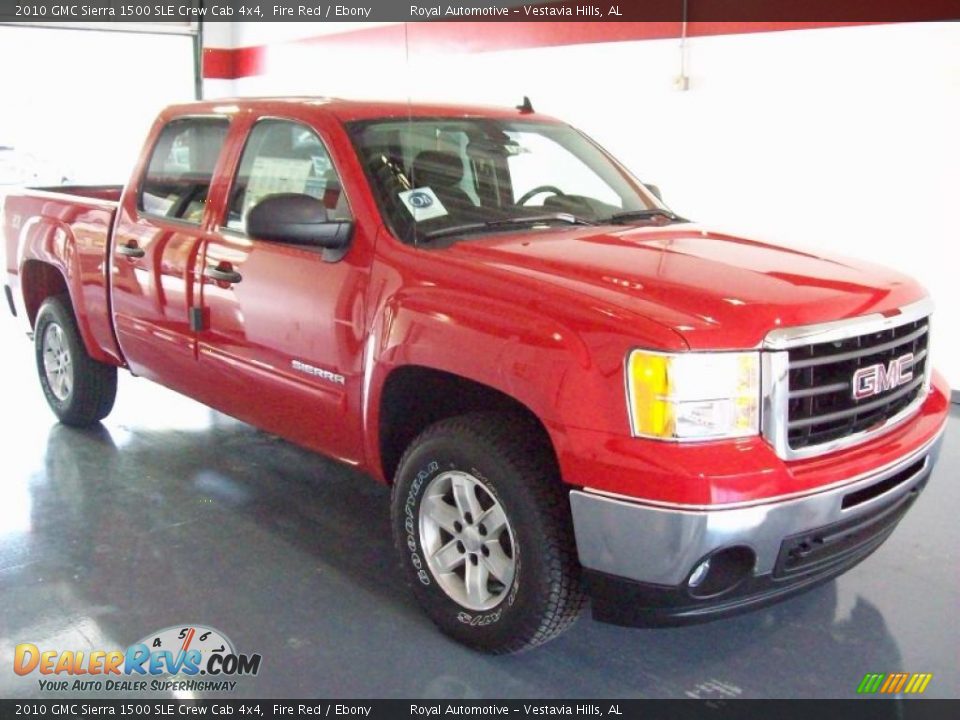 2010 GMC Sierra 1500 SLE Crew Cab 4x4 Fire Red / Ebony Photo #1