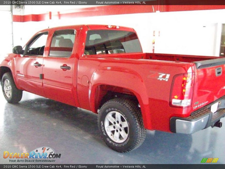 2010 GMC Sierra 1500 SLE Crew Cab 4x4 Fire Red / Ebony Photo #3