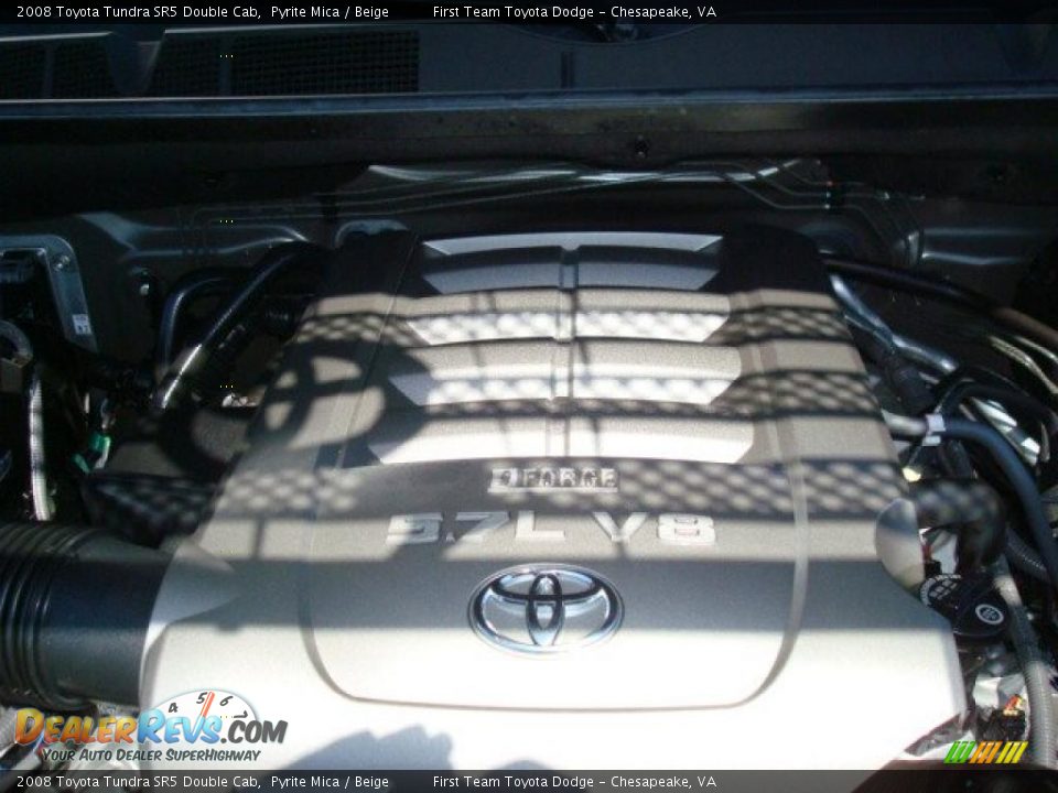 2008 Toyota Tundra SR5 Double Cab Pyrite Mica / Beige Photo #21