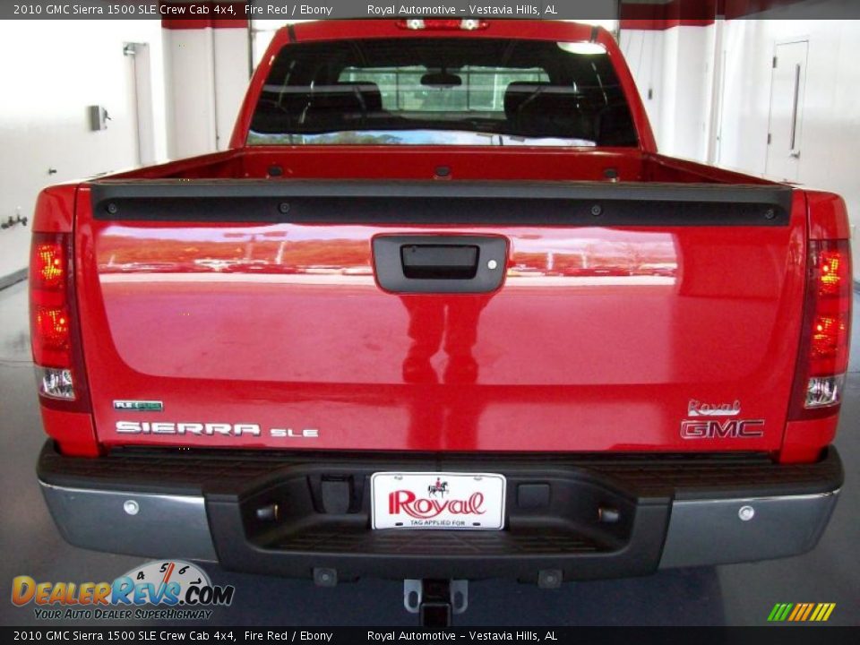 2010 GMC Sierra 1500 SLE Crew Cab 4x4 Fire Red / Ebony Photo #4