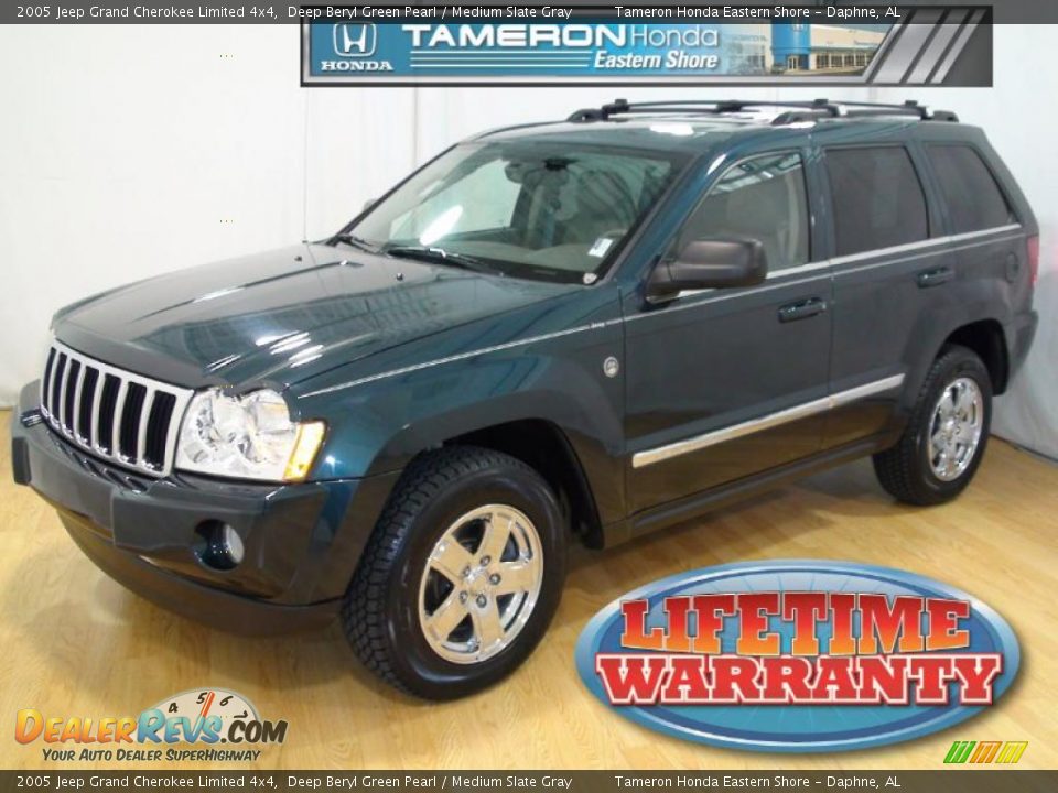 2005 Jeep Grand Cherokee Limited 4x4 Deep Beryl Green Pearl / Medium Slate Gray Photo #1