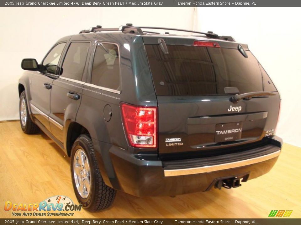 2005 Jeep Grand Cherokee Limited 4x4 Deep Beryl Green Pearl / Medium Slate Gray Photo #9