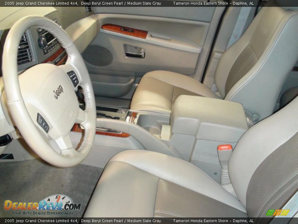 2005 Jeep Grand Cherokee Limited 4x4 Deep Beryl Green Pearl / Medium Slate Gray Photo #13