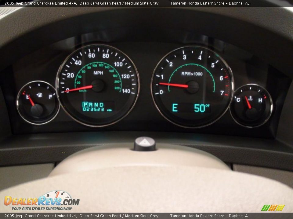 2005 Jeep Grand Cherokee Limited 4x4 Deep Beryl Green Pearl / Medium Slate Gray Photo #16