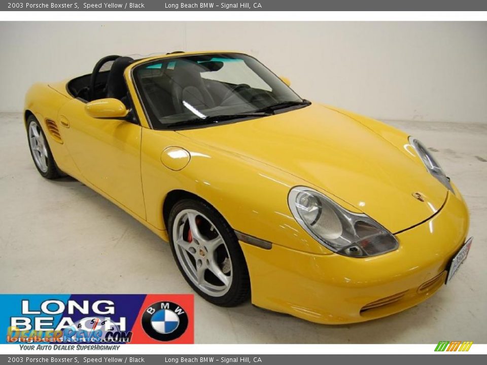 2003 Porsche Boxster S Speed Yellow / Black Photo #1