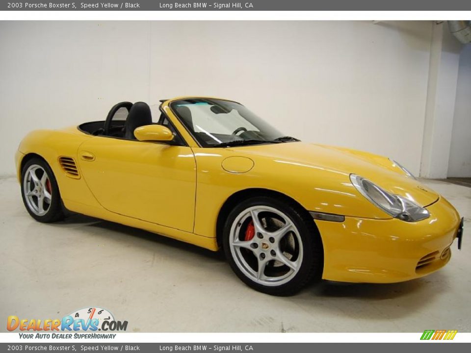 2003 Porsche Boxster S Speed Yellow / Black Photo #2