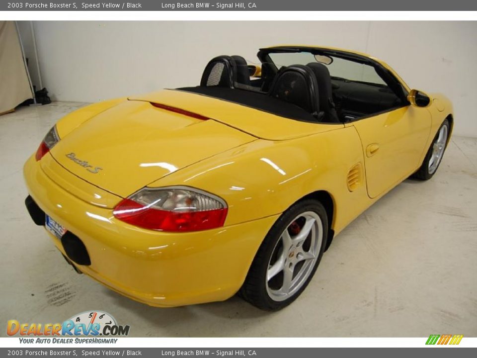 2003 Porsche Boxster S Speed Yellow / Black Photo #6