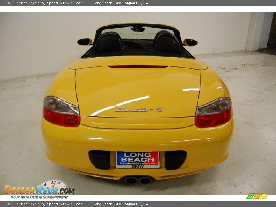 2003 Porsche Boxster S Speed Yellow / Black Photo #7