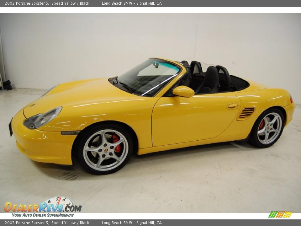 2003 Porsche Boxster S Speed Yellow / Black Photo #11