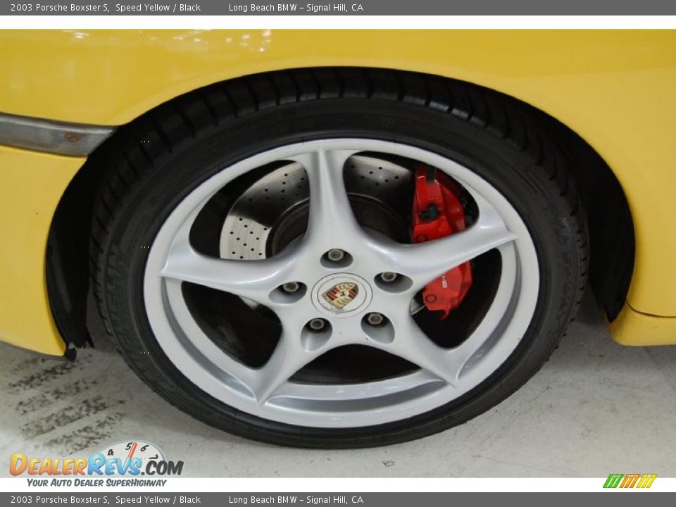 2003 Porsche Boxster S Speed Yellow / Black Photo #12