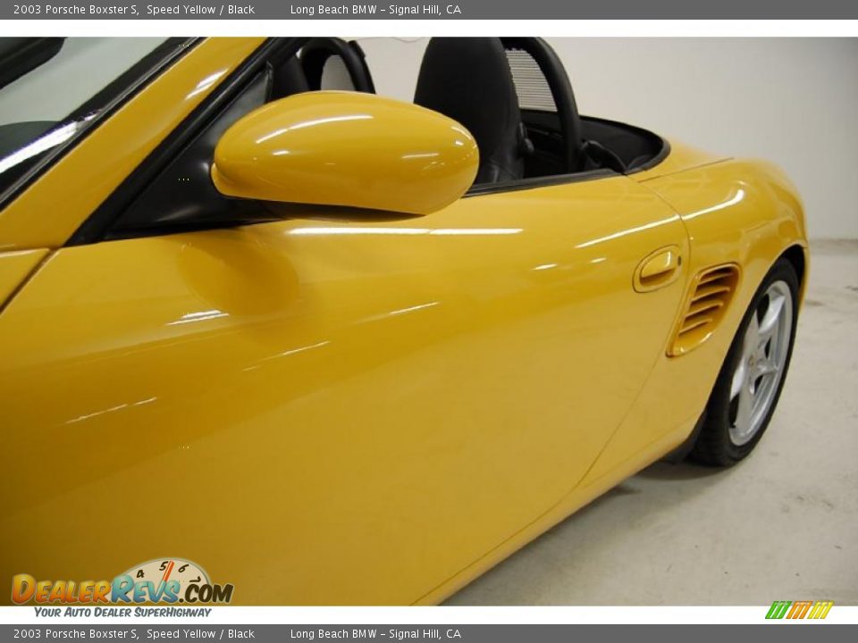 2003 Porsche Boxster S Speed Yellow / Black Photo #13