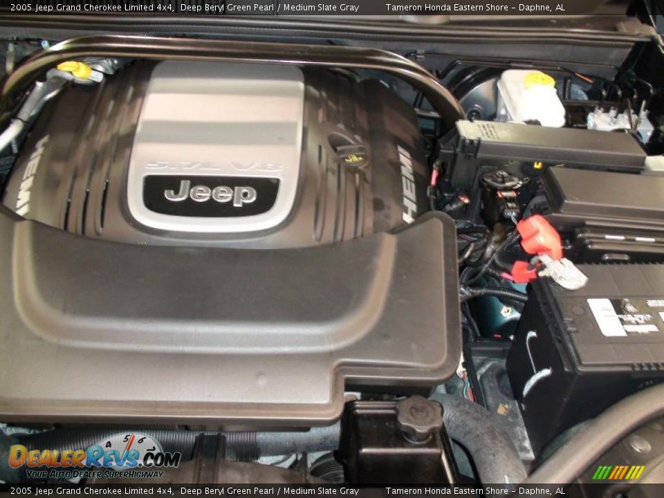 2005 Jeep Grand Cherokee Limited 4x4 Deep Beryl Green Pearl / Medium Slate Gray Photo #33