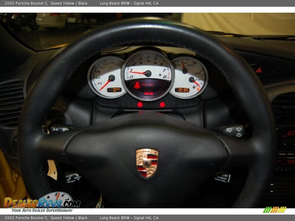 2003 Porsche Boxster S Speed Yellow / Black Photo #23