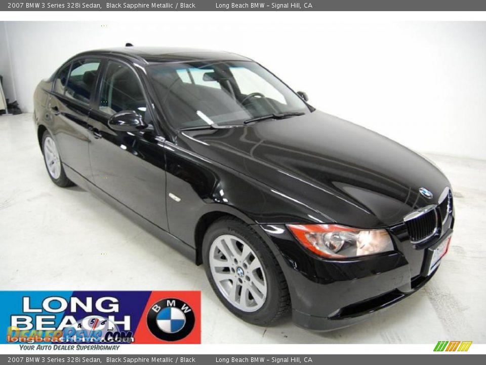 2007 BMW 3 Series 328i Sedan Black Sapphire Metallic / Black Photo #1