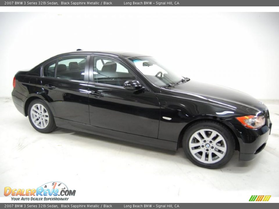 2007 BMW 3 Series 328i Sedan Black Sapphire Metallic / Black Photo #2