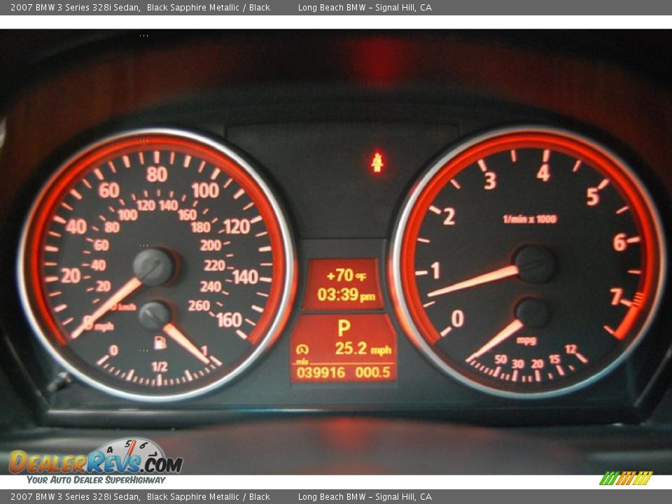 2007 BMW 3 Series 328i Sedan Black Sapphire Metallic / Black Photo #28