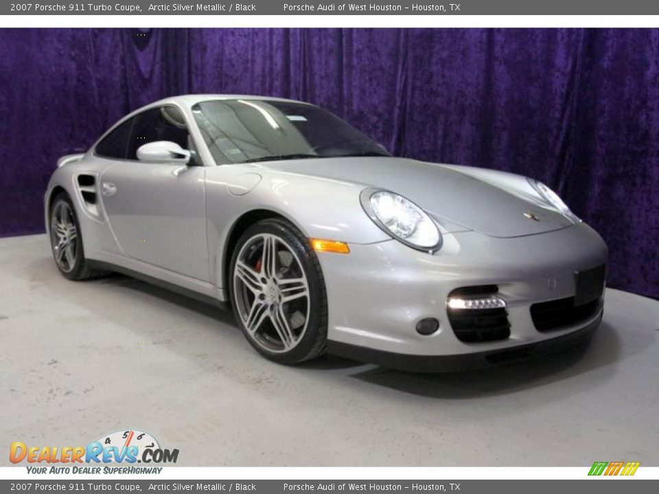 2007 Porsche 911 Turbo Coupe Arctic Silver Metallic / Black Photo #1