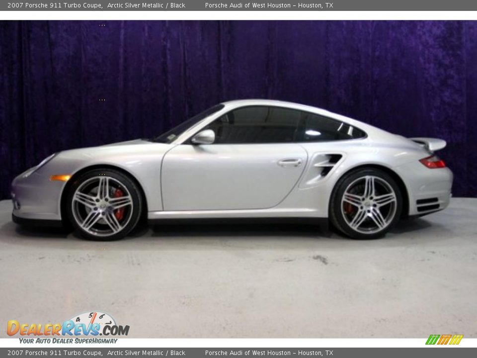 2007 Porsche 911 Turbo Coupe Arctic Silver Metallic / Black Photo #4