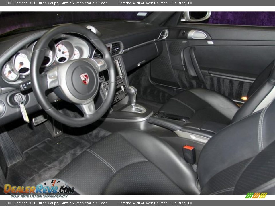 2007 Porsche 911 Turbo Coupe Arctic Silver Metallic / Black Photo #7