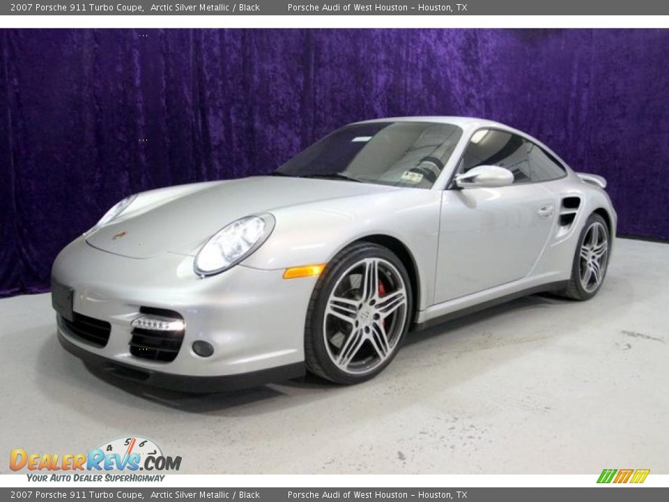 2007 Porsche 911 Turbo Coupe Arctic Silver Metallic / Black Photo #11