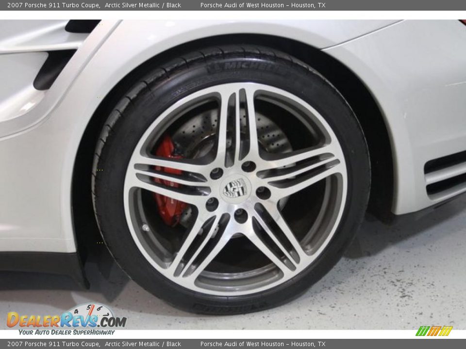 2007 Porsche 911 Turbo Coupe Arctic Silver Metallic / Black Photo #13