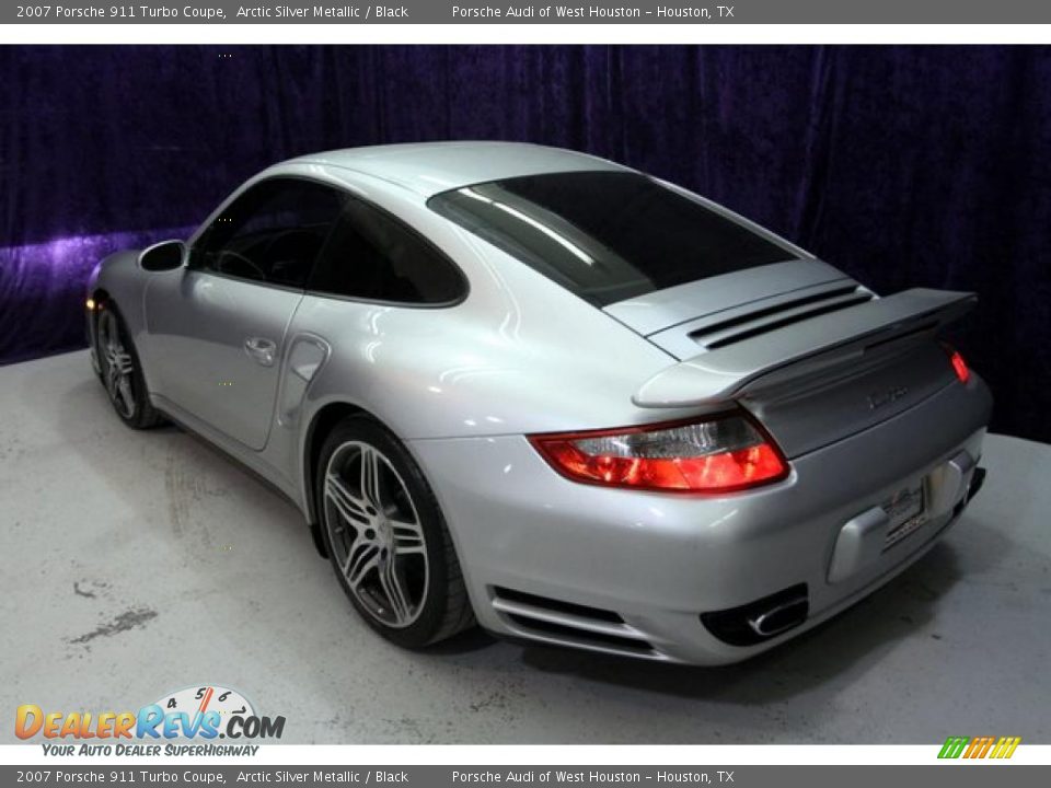 2007 Porsche 911 Turbo Coupe Arctic Silver Metallic / Black Photo #14