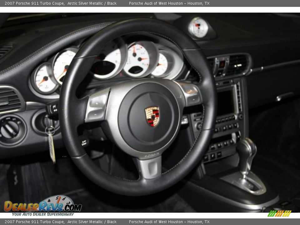 2007 Porsche 911 Turbo Coupe Arctic Silver Metallic / Black Photo #32