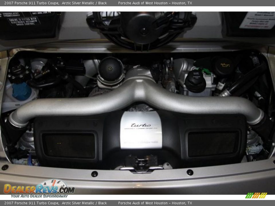 2007 Porsche 911 Turbo Coupe Arctic Silver Metallic / Black Photo #34