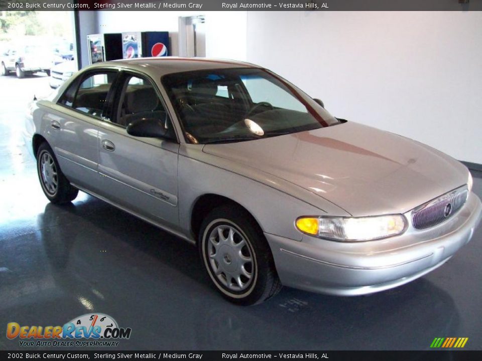 2002 Buick Century Custom Sterling Silver Metallic / Medium Gray Photo #1