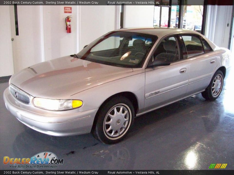 2002 Buick Century Custom Sterling Silver Metallic / Medium Gray Photo #3