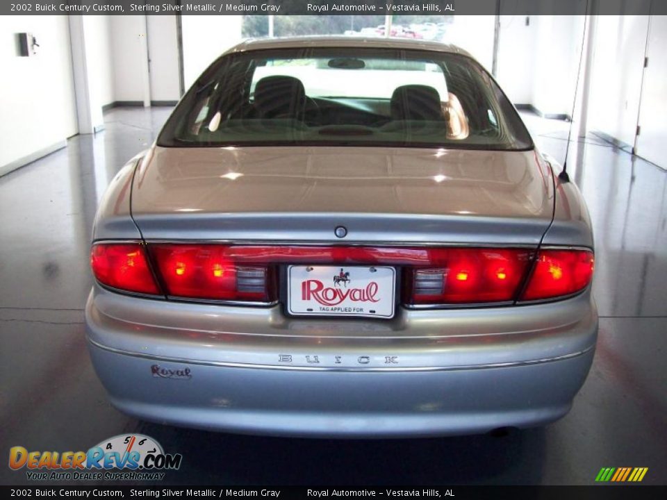 2002 Buick Century Custom Sterling Silver Metallic / Medium Gray Photo #5