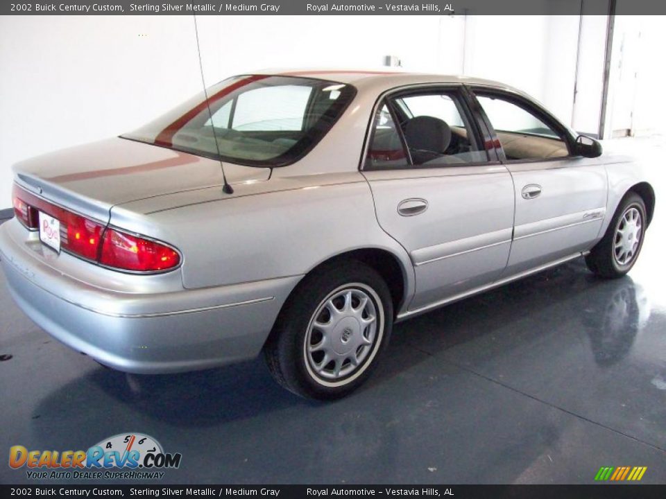 2002 Buick Century Custom Sterling Silver Metallic / Medium Gray Photo #6