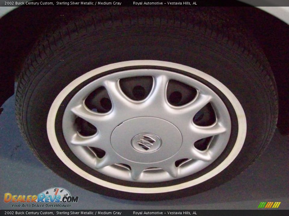 2002 Buick Century Custom Sterling Silver Metallic / Medium Gray Photo #7