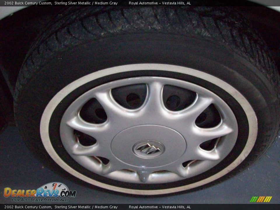 2002 Buick Century Custom Sterling Silver Metallic / Medium Gray Photo #8
