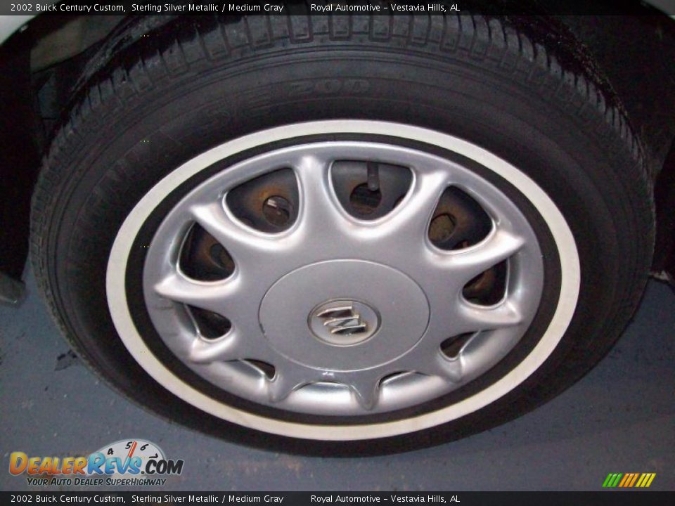 2002 Buick Century Custom Sterling Silver Metallic / Medium Gray Photo #9