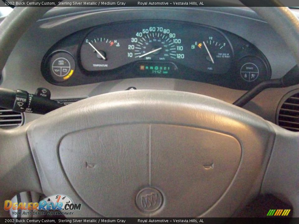2002 Buick Century Custom Sterling Silver Metallic / Medium Gray Photo #14