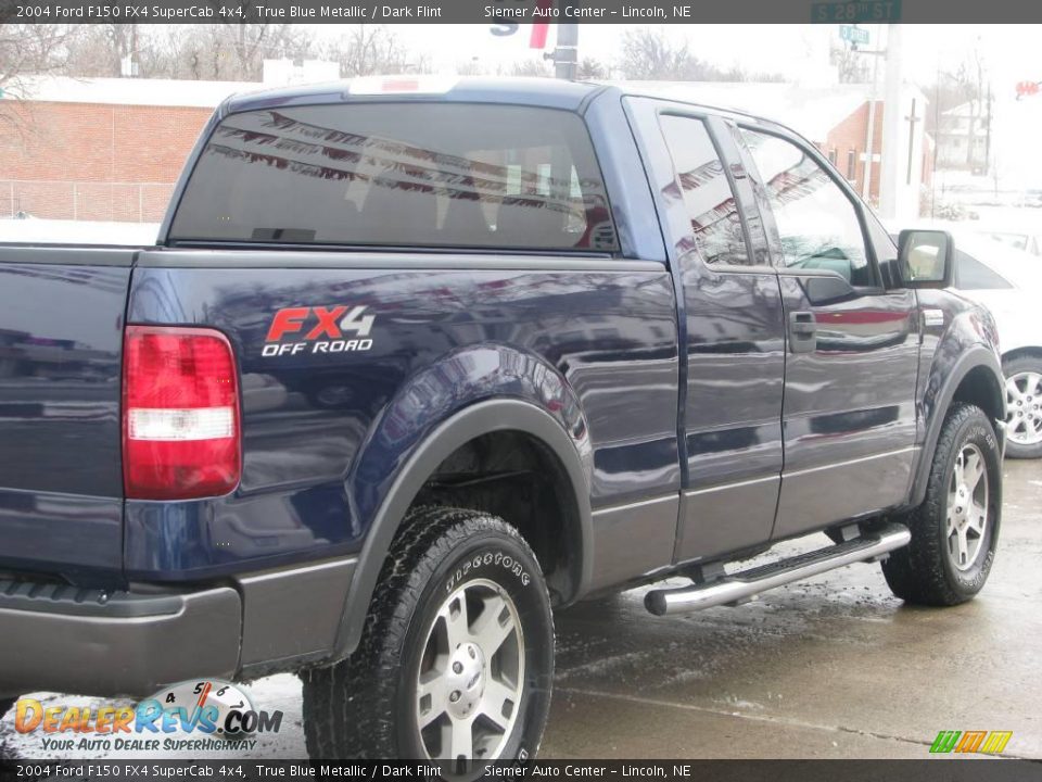 2004 Ford F150 FX4 SuperCab 4x4 True Blue Metallic / Dark Flint Photo #4