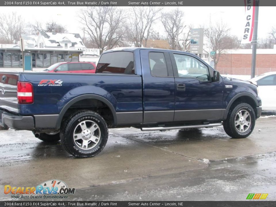 2004 Ford F150 FX4 SuperCab 4x4 True Blue Metallic / Dark Flint Photo #5