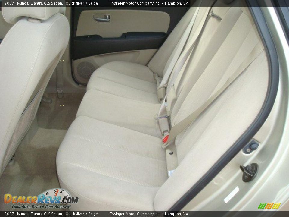 2007 Hyundai Elantra GLS Sedan Quicksilver / Beige Photo #12