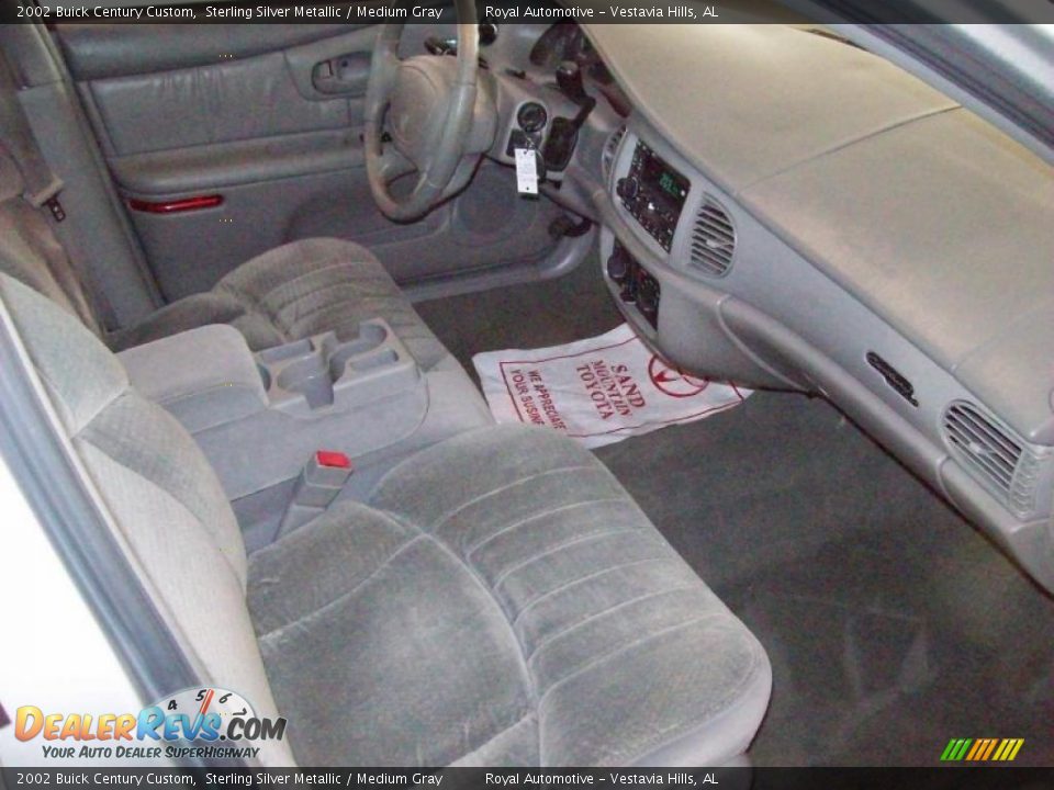 2002 Buick Century Custom Sterling Silver Metallic / Medium Gray Photo #26