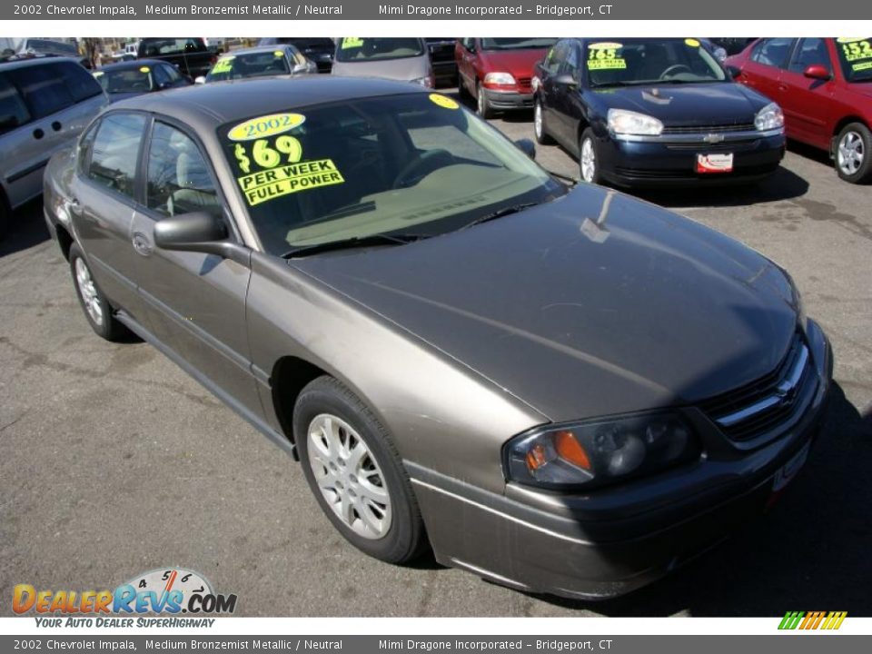 2002 Chevrolet Impala Medium Bronzemist Metallic / Neutral Photo #3