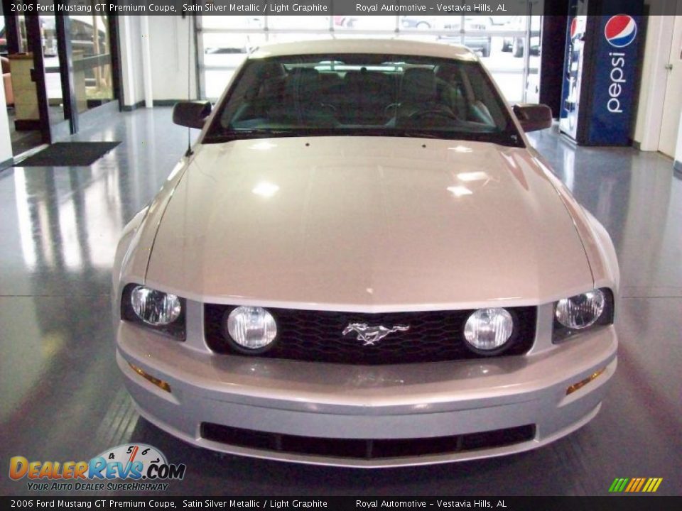 2006 Ford Mustang GT Premium Coupe Satin Silver Metallic / Light Graphite Photo #2