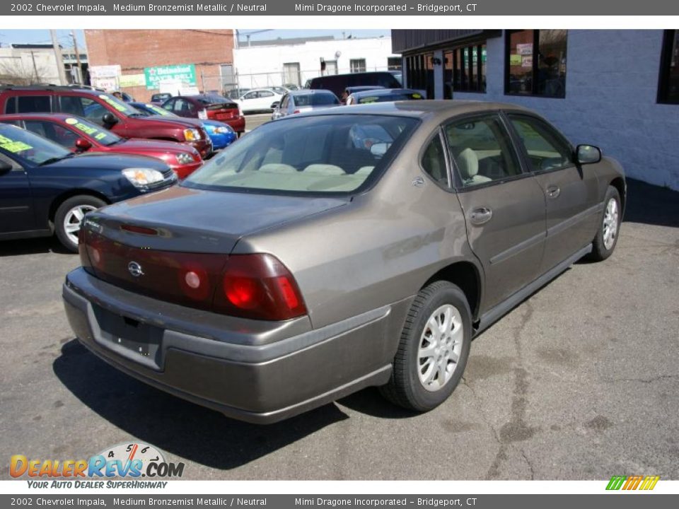 2002 Chevrolet Impala Medium Bronzemist Metallic / Neutral Photo #5