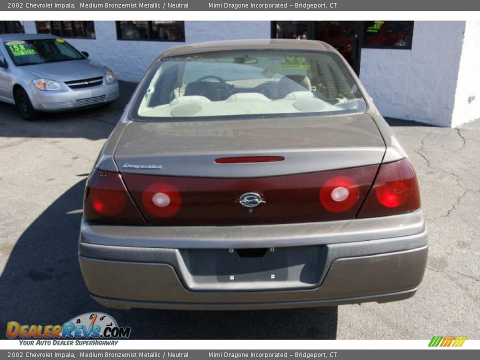2002 Chevrolet Impala Medium Bronzemist Metallic / Neutral Photo #6