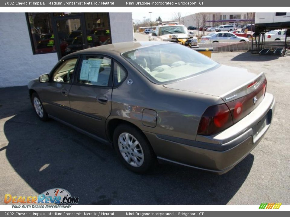 2002 Chevrolet Impala Medium Bronzemist Metallic / Neutral Photo #7
