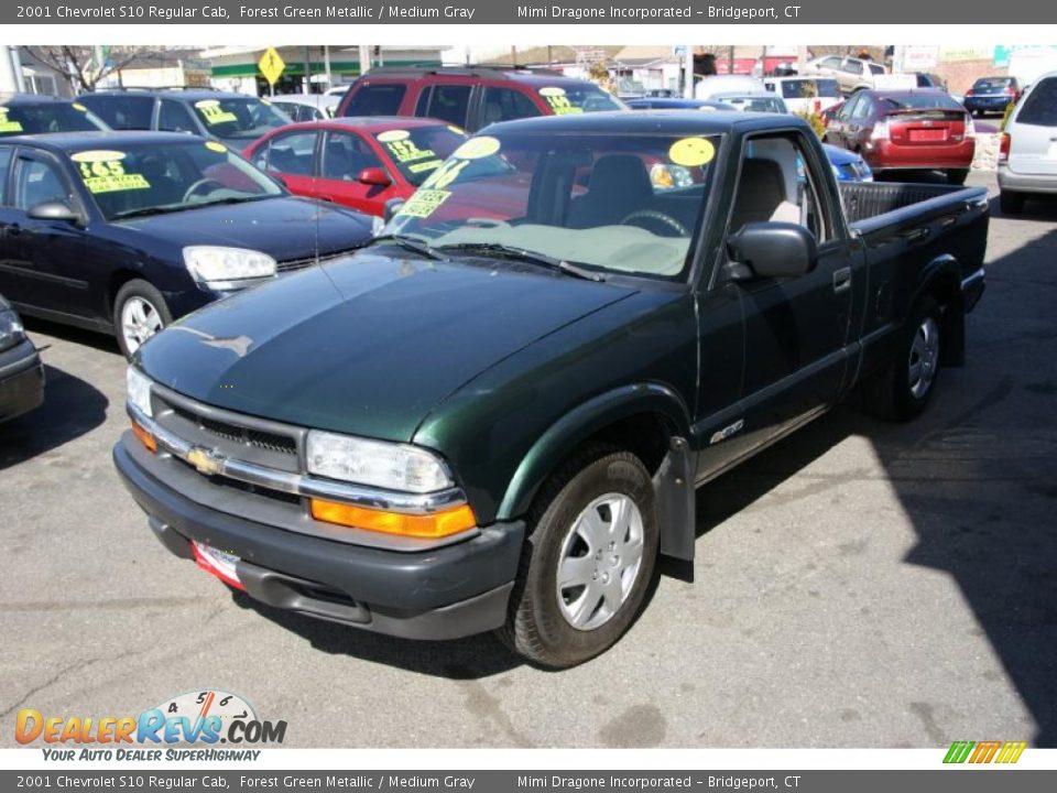 2001 Chevrolet S10 Regular Cab Forest Green Metallic / Medium Gray Photo #1