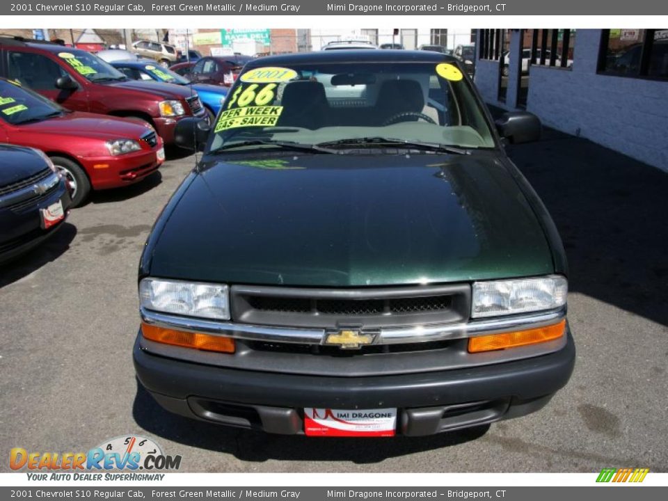 2001 Chevrolet S10 Regular Cab Forest Green Metallic / Medium Gray Photo #2