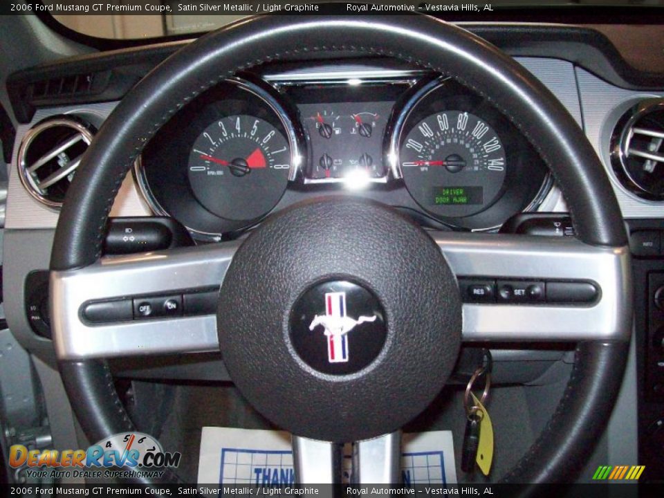 2006 Ford Mustang GT Premium Coupe Satin Silver Metallic / Light Graphite Photo #14