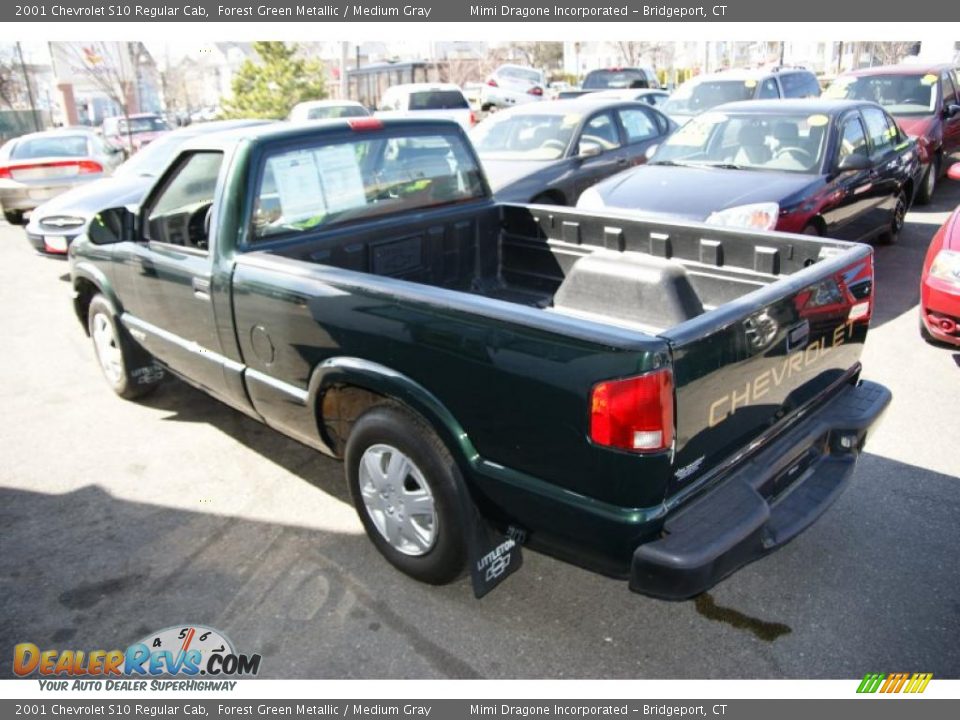 2001 Chevrolet S10 Regular Cab Forest Green Metallic / Medium Gray Photo #7