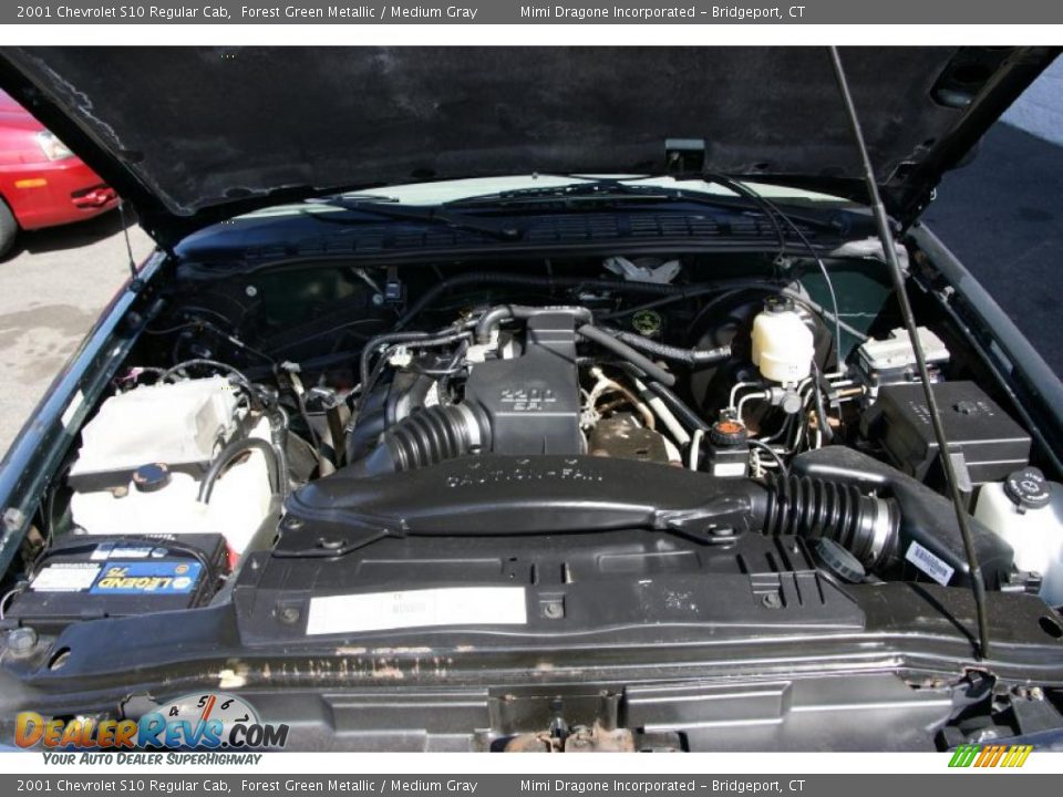 2001 Chevrolet S10 Regular Cab Forest Green Metallic / Medium Gray Photo #12